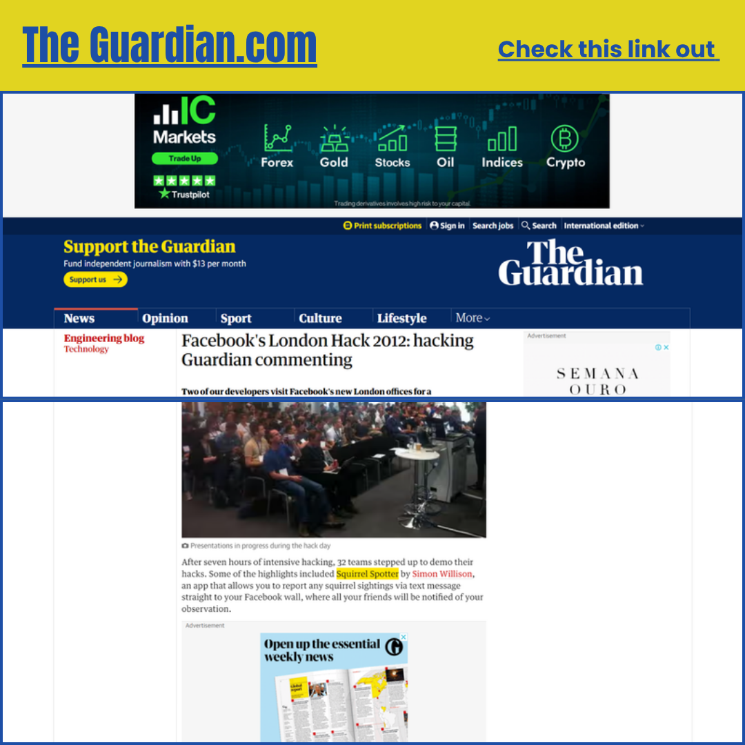 Boost My Class link placement on The Guardian website