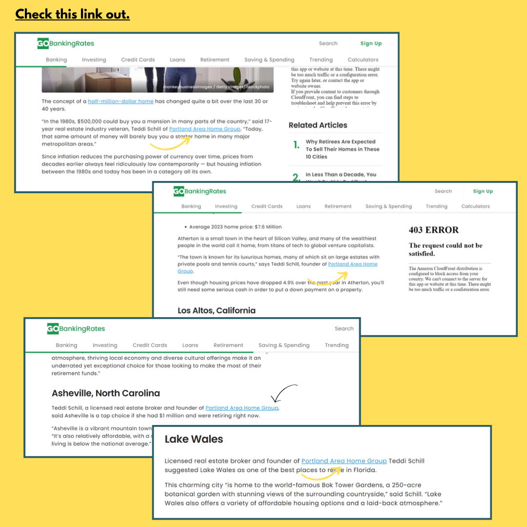 Portland Area Home Group quoted in GOBankingRates real estate articles